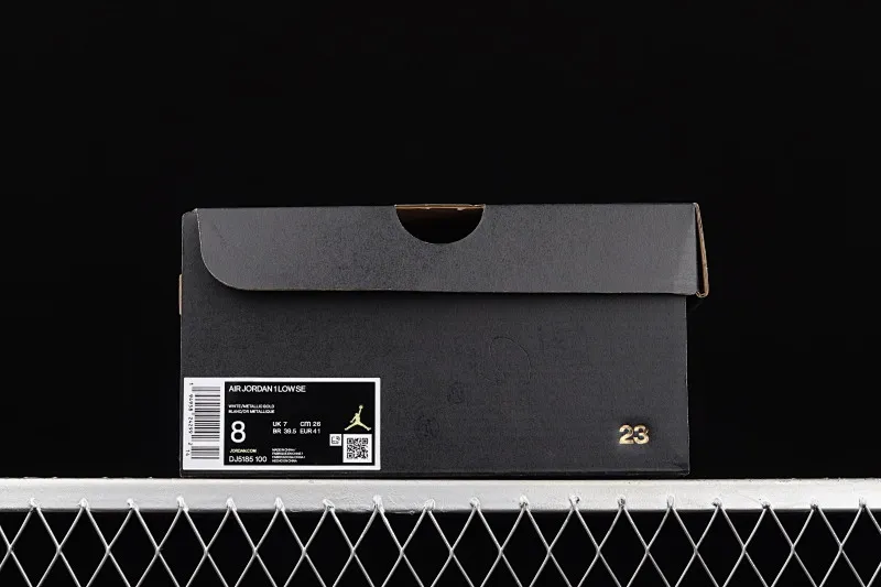All categories Air Jordan Jordan series basketball shoes Air Jordan 1 Low G version pure original Air Jordan 1 Low AJ1 Joe 1 white red gold low-top cultural leisure sports sneakers DJ5185-100